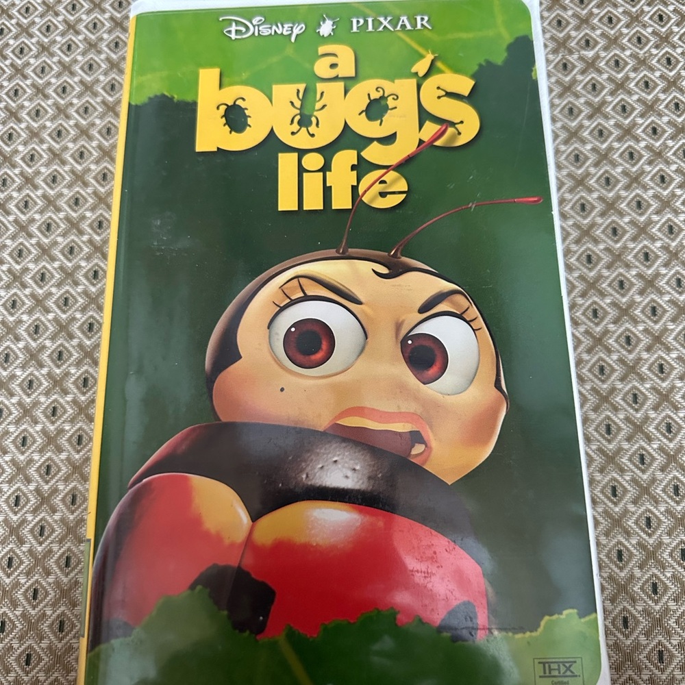 A Bug's Life VHS Tape by Disney Pixar - Red and Black